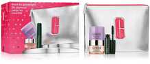 Kingikomplekt Clinique Holiday Glam To Goodnight, silmakreem 15 ml, puhastusbalsam 15 ml, ripsmetušš 3,5 ml, kosmeetikakott