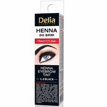 Kulmuvärv Delia Cosmetics Traditional Henna, 1.0 Black, 2 g
