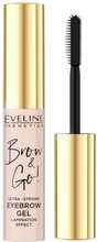 Kulmugeel Eveline Brow & Go Ultra Strong, läbipaistev, 6 ml