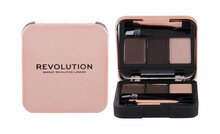 Kulmupalett Makeup Revolution Brow Sculpt, Dark Brown, 2,2 g