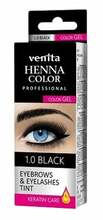 Kulmuvärv Venita Professional Henna Color Gel, 1.0 Black, 15 ml