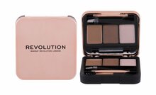 Kulmukomplekt Makeup Revolution London Brow Sculpt Kit, Brown, 2,2 g