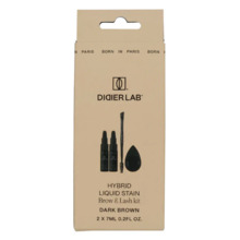 Kulmude ja ripsmete värvimise komplekt Didier Lab Hybrid Liquid Stain Brow & Lash Kit, Dark Brown, 2x7 ml