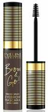Kulmutušš Eveline Cosmetics Brow & Go, 02 Dark, 6 ml