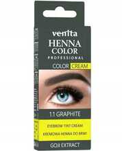 Kulmuvärv Venita Henna Color Professional Cream, 1.1 Graphite, 30 g
