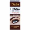 Kulmuvärv Delia Cosmetics Henna, 4.0 Brown, 2 g + 2 ml