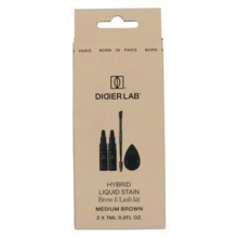 Kulmude ja ripsmete värvimise komplekt Didier Lab Hybrid Liquid Stain Brow & Lash Kit, Medium Brown, 2x7 ml