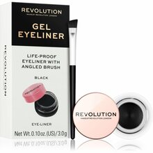 Geel-silmalainer Makeup Revolution Gel Eyeliner Pot, Black, 3 g