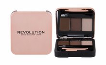 Kulmukomplekt Makeup Revolution London Brow Sculpt Kit, Medium Brown, 2,2 g