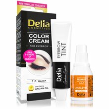Kulmuvärv Delia Cosmetics Argan Oil, 1.0 Black, 15 ml