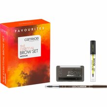 Kulmude komplekt Catrice The Essential Brow Set, Medium, 1,4 g pliiats + 4 g puudrit + 4 ml fikseeriv geel