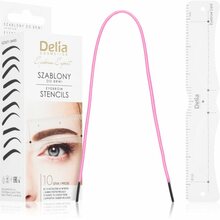 Kulmušabloonid Delia Eyebrow Stencils, 10 tk