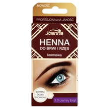 Kulmu- ja ripsmevärv Joanna Henna, 3.0 Dark Brown, 15 ml