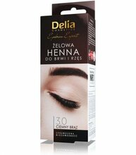 Kulmu- ja ripsmevärv Delia Cosmetics Henna, 3.0 Dark Brown, 30 ml