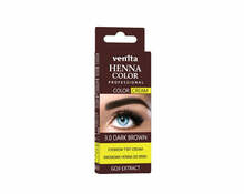 Kreemjas kulmuvärv Venita Henna Color Professional Cream, 3.0 Dark Brown, 30 g