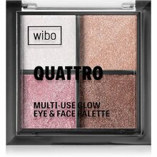 Lauvärvipalett Wibo Quattro Multi-Use Glow, 6 g