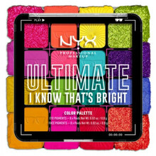 Lauvärvipalett NYX Professional Makeup Ultimate Shadow Palette, I Know Thats Bright, 16 tk