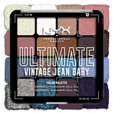 Lauvärvipalett NYX Professional Makeup Ultimate Shadow Palette, Vintage Jean Baby, 16 tk