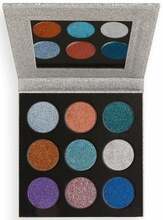 Lauvärvipalett Makeup Revolution Pressed Glitter, Illusion, 13 g