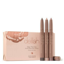 Pliiatslauvärvide komplekt Delilah Stay The Day Rose Edition Smooth Shadow Stick Collection, 1.4 g x 3