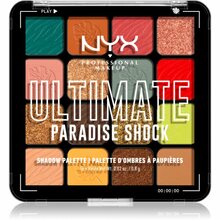 Lauvärvipalett NYX Professional Makeup Ultimate Shadow Palette, Paradise Shock, 16 tk