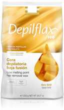Elastne depilatsioonivaha Depilflax 100 Oro 5AB Gold, 1000 g
