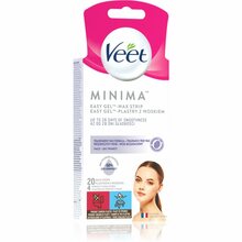 Depilatsioonivaha ribad näole Veet Minima Easy-Gel, 20 tk