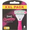 Vahetatav tera Wilkinson Sword Quattro For Women Sensitive, 6 tk