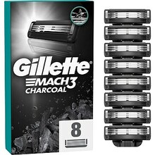 Vahetusterasid meestele Gillette Mach3 Charcoal, 8 tk