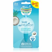 Ühekordsed raseerijad naistele Wilkinson Sword My Intuition Comfort Coconut Delight, 4 tk