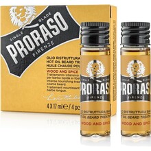 Kuum õli habeme hoolduseks Proraso Wood & Spice, 4x17 ml