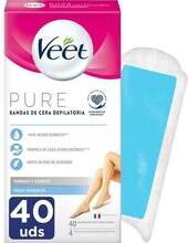 Depilatsiooniribad Veet Pure Sensitive Skin, 40 tk