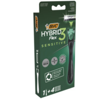Raseerija Bic Hybrid Flex 3 Sensitive, 1+4 tk