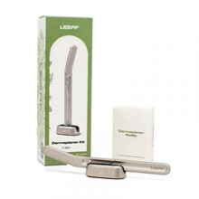Raseerimiskomplekt näo ja kulmude hoolduseks Leaf Shave Dermaplaner Kit, Silver