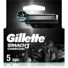 Raseerimispead Gillette Mach3 Charcoal, 5 tk