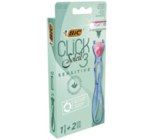 Vahetatavate teradega raseerija Bic Soleil Click Sensitive, 3 tk