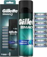 Raseerimiskomplekt Gillette Mach3, 8 tk + raseerimisgeel, 200 ml