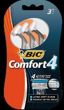 Raseerija Bic Flex 4 Comfort + vahetusterasid, 4 tk