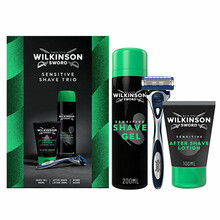 Raseerimiskomplekt Wilkinson Sword Sensitive Shave Trio meestele