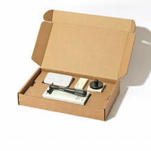 Komplekt ühe teraga raseerijaga Leaf Shave Twig Single Edge Kit, Black