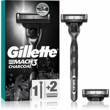 Raseerija Gillette Mach3 Charcoal, 2 tk + käepide