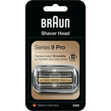 Asendusraseerimispea Braun Series 9 94M, hõbe
