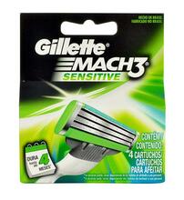 Gillette Mach3 Sensitive vahetusterad, 4 tk