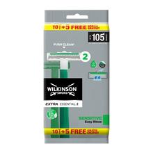 Wilkinson Sword Extra Essential 2 Sensitive ühekordsed raseerijad, 15 tk