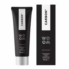 Woom Carbon+ valgendav hambapasta aktiivsöega, 75 ml