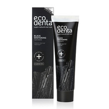 Must valgendav hambapasta aktiivsöega Ecodenta, 100 ml