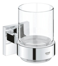 Hambaharja ja klaasi hoidik Grohe QuickFix Start Cube, 41097000, poleeritud kroom