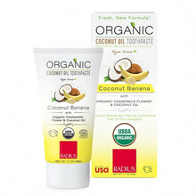 Radius Coconut Banana ökoloogiline hambapasta lastele (6 kuu+), 85 g