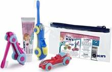 Laste suuhoolduskomplekt Kin Fluorkin Auto, 3 osa