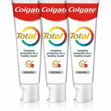Colgate Total Original hambapasta, 3 x 75 ml